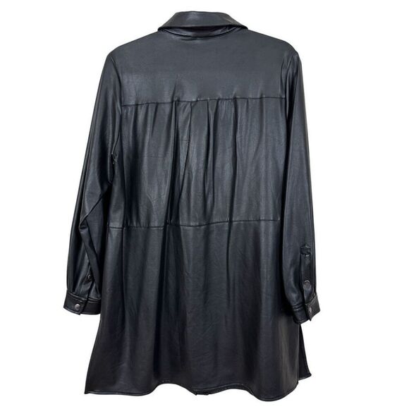 Anne Klein Faux Leather Jacket - Size Large - Picture 4 of 14